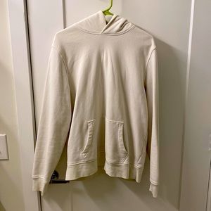 Gap Cream / White Hoodie Sweat Shirt Large